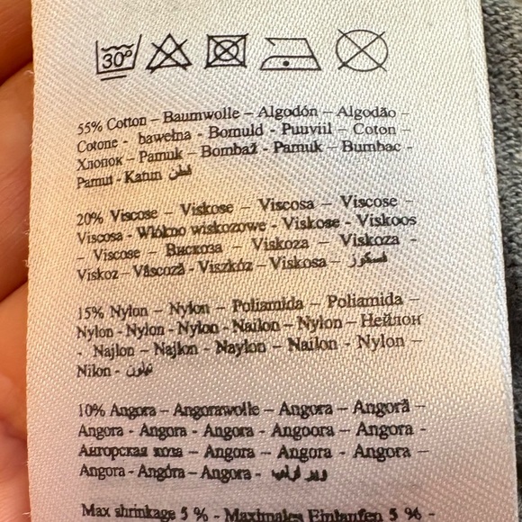 Vero Moda Gray Long Sleeve Knee Length stretchy minimal Dress women's size Small - Picture 10 of 10